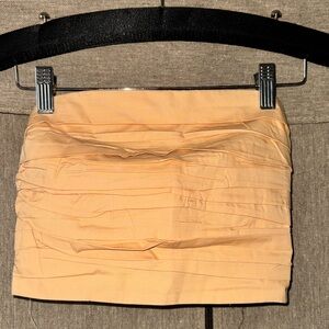 A&F Orange pleated corset style crop top size XS